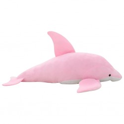 Delfín de peluche rosa