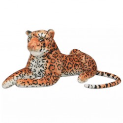 Leopardo de peluche marrón XXL